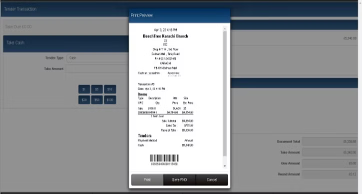 Go Green - Save invoice as PNG