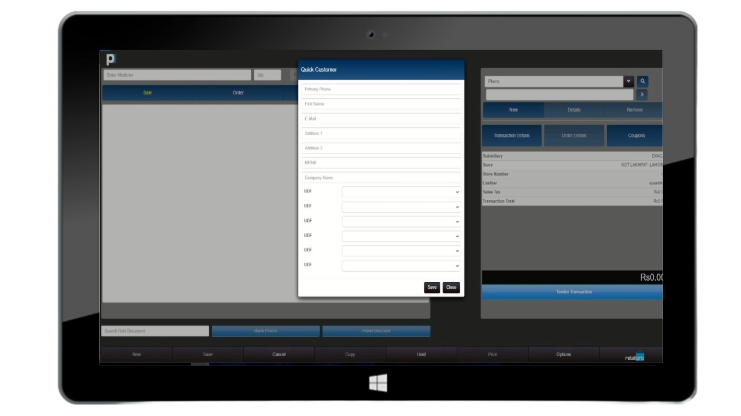 New Customer Form with UFIDs