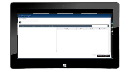 Return Management system